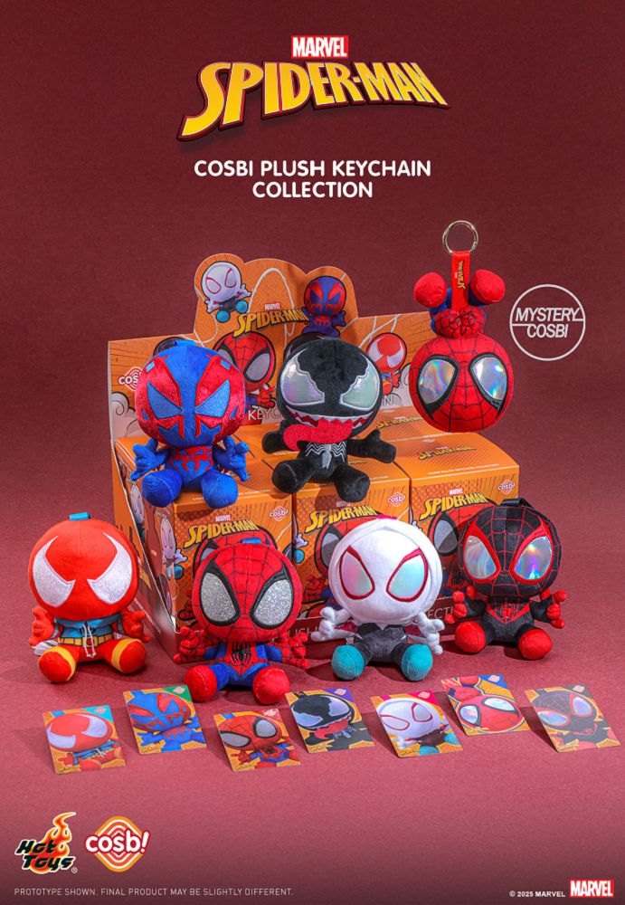 Spiderman Cosbi Plush Keychain
