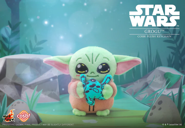 Grogu Cosbi Plush Keychain