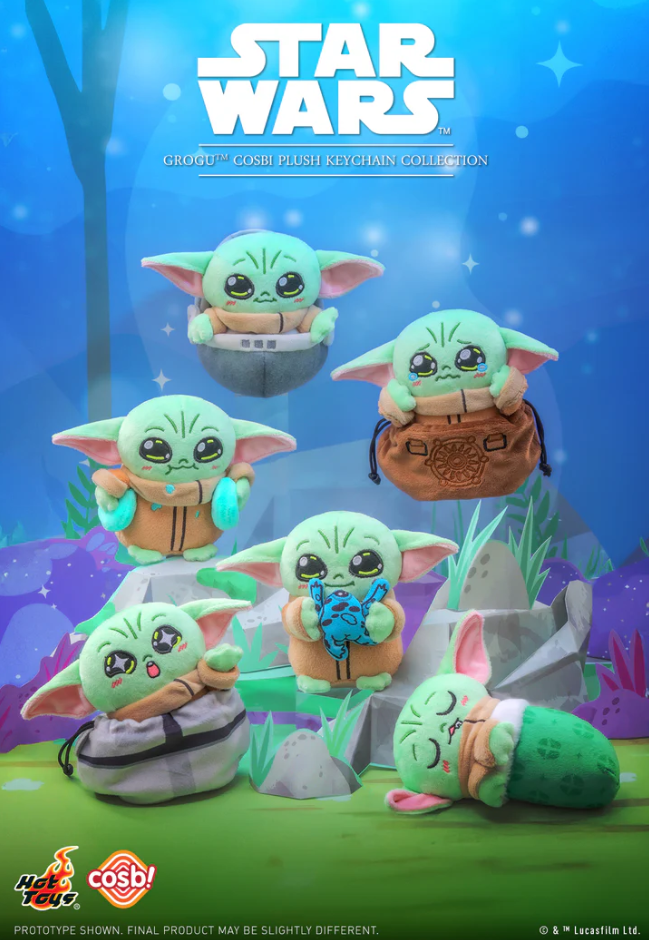 Grogu Cosbi Plush Keychain