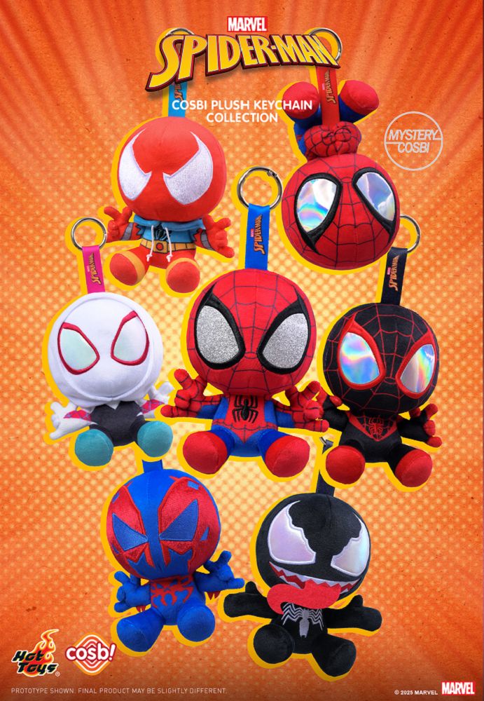 Spiderman Cosbi Plush Keychain