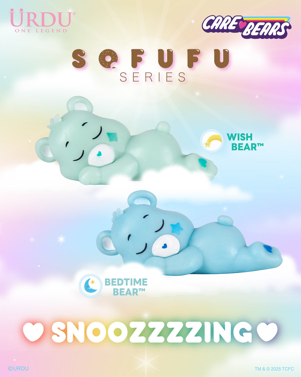 URDU x Care Bears Sofufu Series - Care Bears (Snoozing)