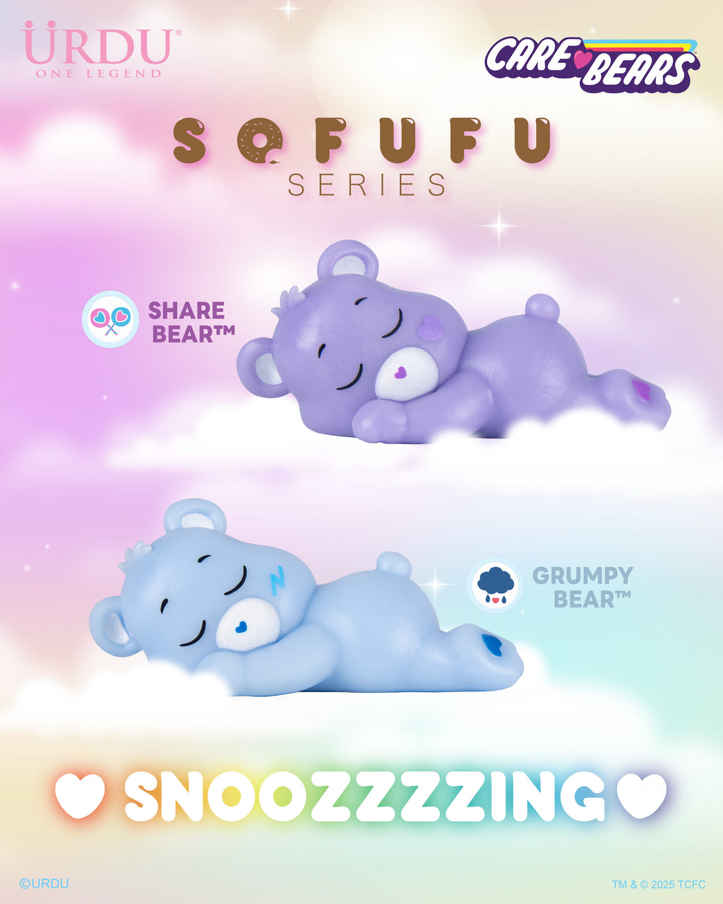 URDU x Care Bears Sofufu Series - Care Bears (Snoozing)