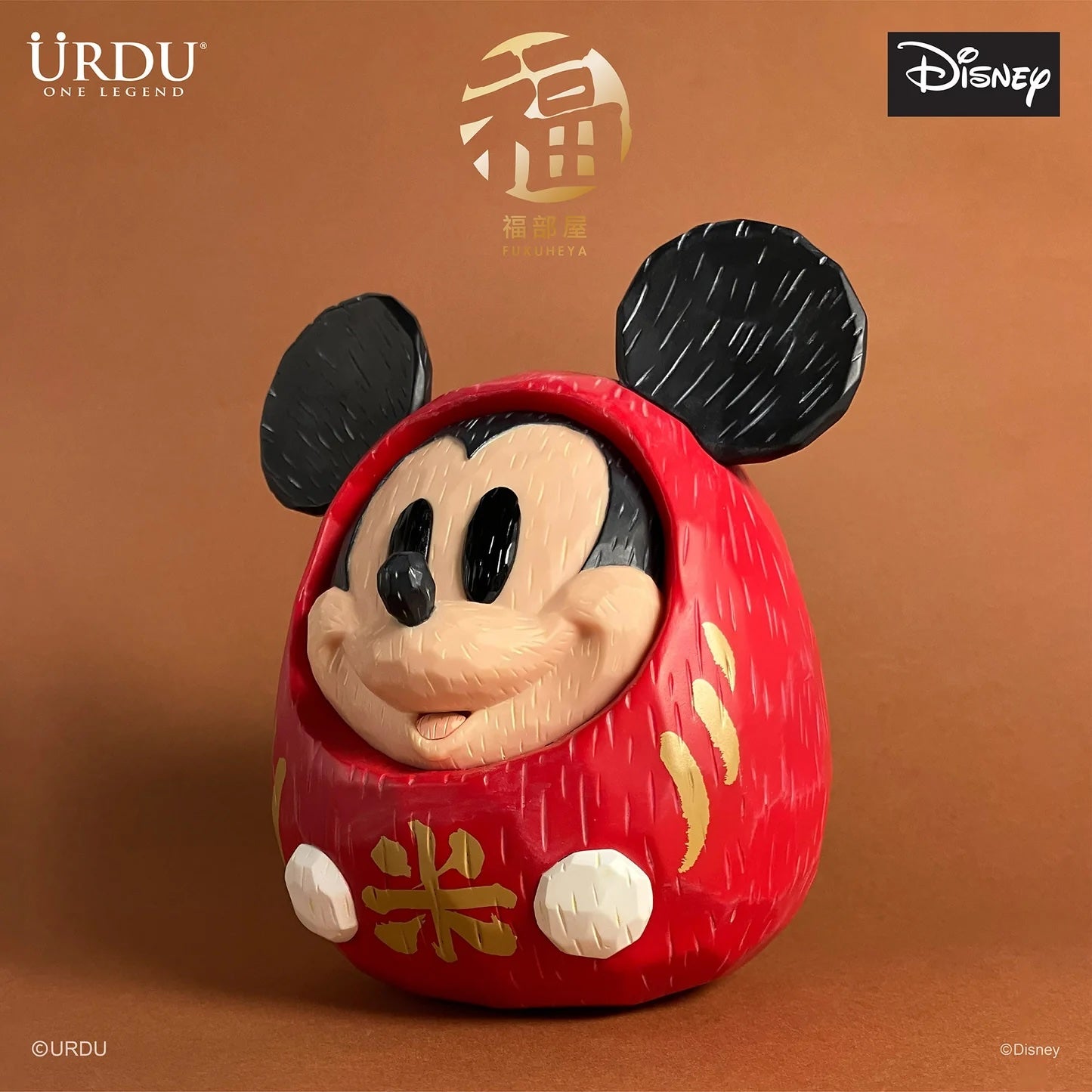 URDU Disney Fukuheya Daruma - Mickey Mouse (Original) 45Cm