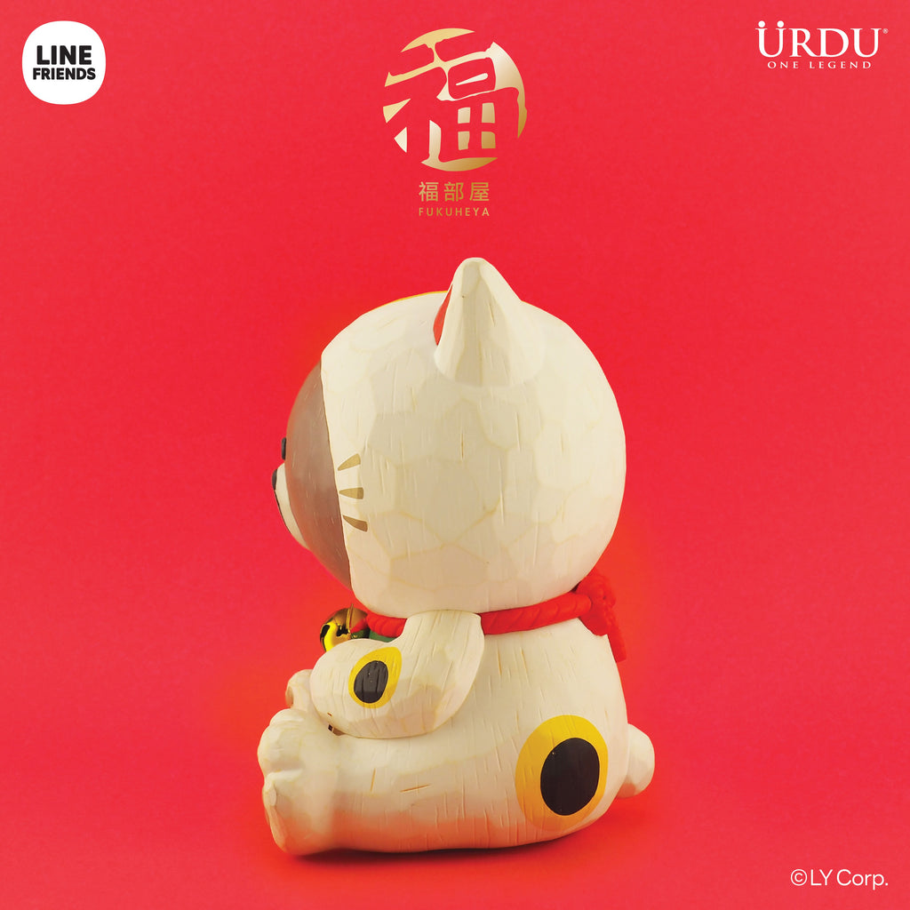 URDU Line Friends Meets Fukuheya Maneki Neko Brown
